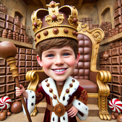 Birthday caricature for a boy