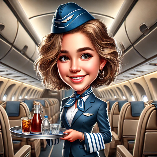 Example of a caricature created by artificial intelligence from a photo