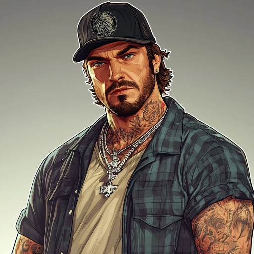 Examples of transforming ordinary photos into GTA-style portraits