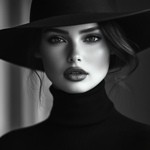 Stylish cinematic portrait with dramatic lighting, rich colors, and professional editing