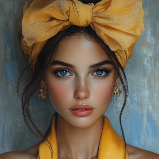 Stylish cinematic portrait with dramatic lighting, rich colors, and professional editing