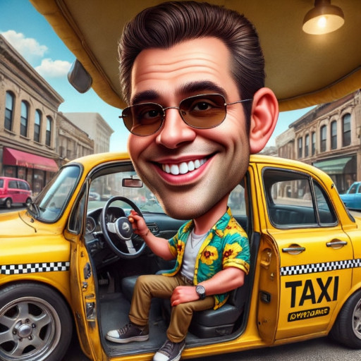 Taxi Driver Caricature