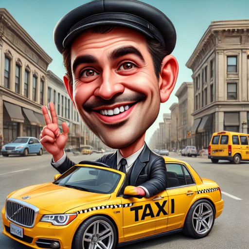 Taxi Driver Caricature