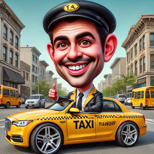 Taxi Driver Caricature