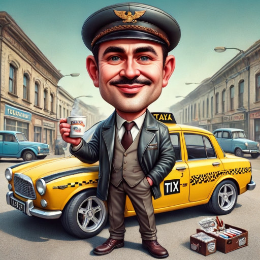 Taxi Driver Caricature