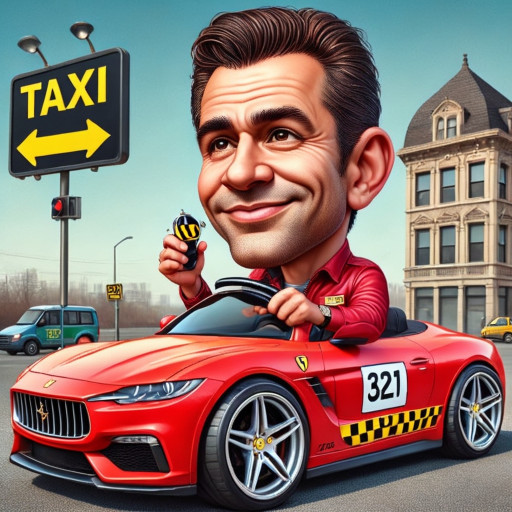 Taxi Driver Caricature