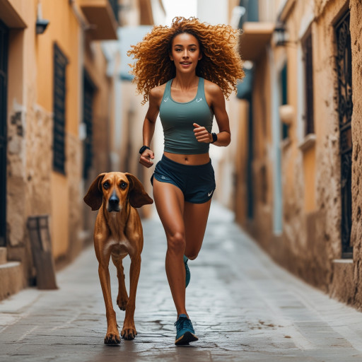 Beautiful woman with a cat, created with AI