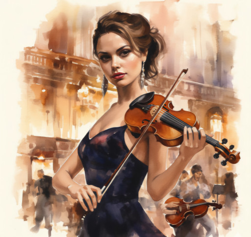 Watercolor portrait options in various styles