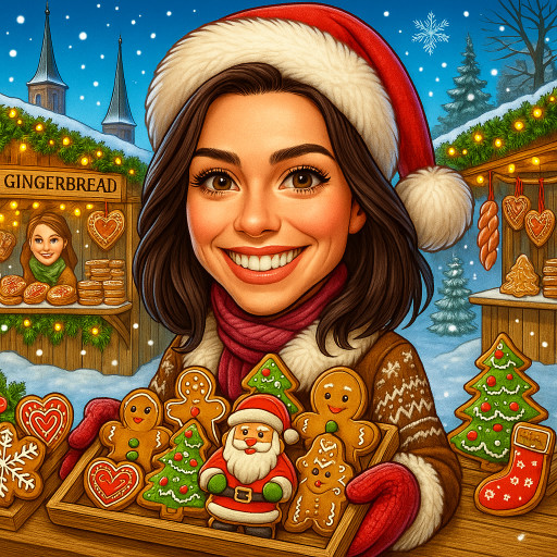 Printing New Year caricatures on canvas, mugs, and T-shirts