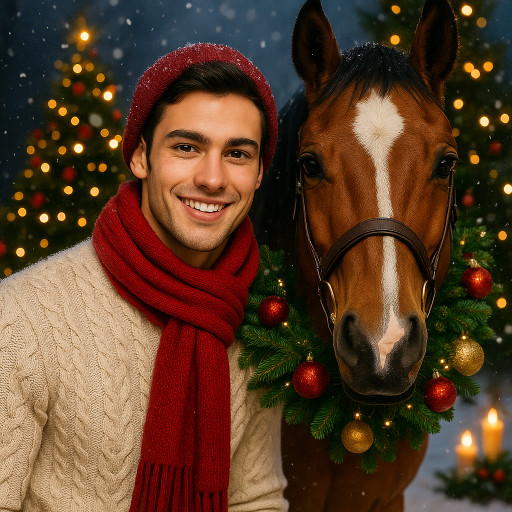 Creating a New Year portrait from a photo with AI