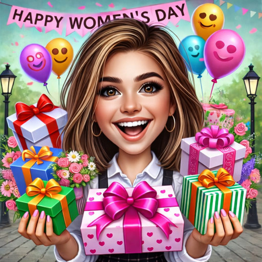 Caricatures and Portraits from Photos for International Women's Day