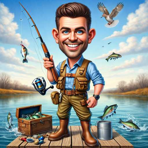 Caricature of Hunters and Fishermen