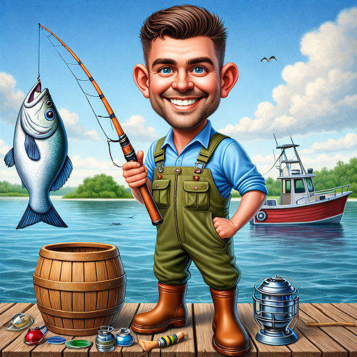 Caricature of Hunters and Fishermen