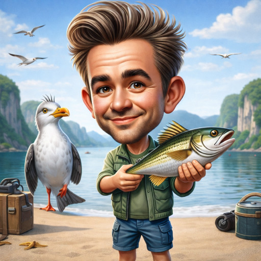Caricature of Hunters and Fishermen