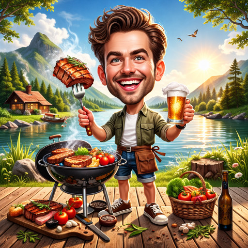 Caricature of Hunters and Fishermen