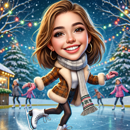 Framed caricature gift for a woman on April Fools' Day