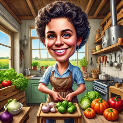 examples of homemaker caricatures in different styles