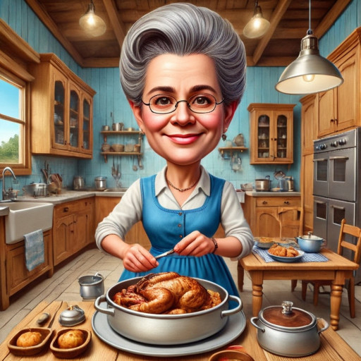 Homemaker Caricature