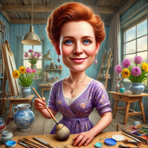 Homemaker Caricature